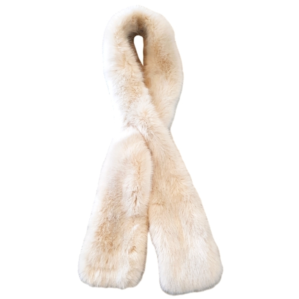 Restoration Hardware Arctic Fox Luxe Faux Fur Scarf